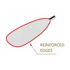 Braca Hurricane 20 Delbar Pagaj - Blad 720 Cm2 -KajakHub Salgsbutik reinforced edge hurricane 1